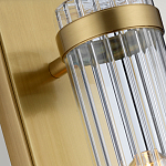 Бра вертикальное с рифленым стеклянным плафоном и прямоугольным основанием Quintiesse варинант исполнения - 4 | Loft Concept в Барнауле