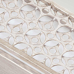 Бра прямоугольное в серебрянном цвете с ажурной решеткой Feiss варинант исполнения - 4 | Loft Concept в Барнауле