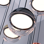 Люстра каскадная с черным круглым основанием 27 подвесов Celestial Waltz варинант исполнения - 4 | Loft Concept в Барнауле