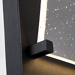 Настенный фонарь уличный прямоугольный черного цвета со стеклом с пузырьками Eurofase варинант исполнения - 3 | Loft Concept в Барнауле