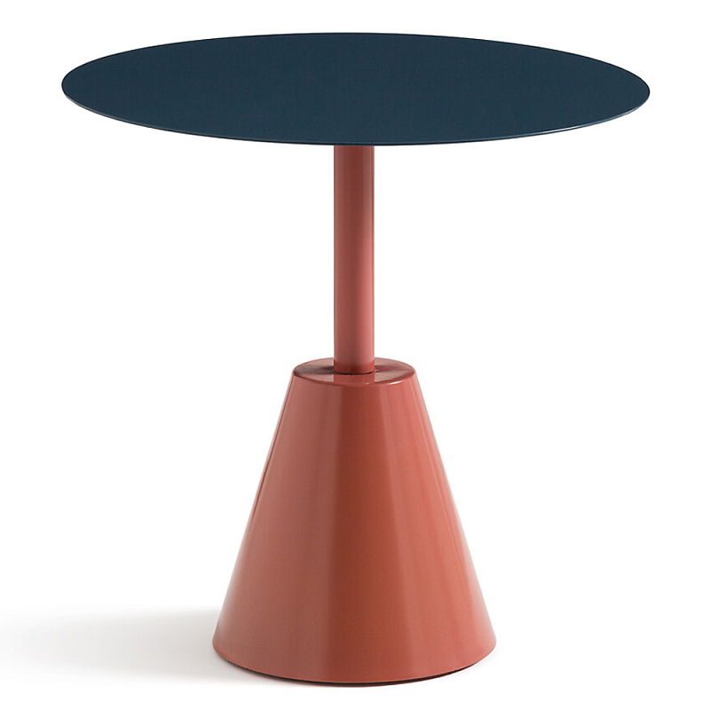 Стол для сада из стали Round Steel Синий Серый Терракотовый Стол для сада из стали Round Steel Синий Серый Терракотовый в Барнауле | Loft Concept