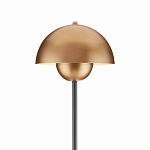 Торшер с куполообразным абажуром на чёрном мраморном основании Riverside Floor Lamp варинант исполнения - 1 | Loft Concept в Барнауле