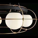 Люстра подвесная круглая с белыми плафонами Martin варинант исполнения - 4 | Loft Concept в Барнауле