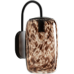 Бра с плафоном из янтарного стекла Amber Olmos Wall Lamp варинант исполнения - 1 | Loft Concept в Барнауле