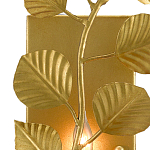 Бра золотого цвета с декором в виде ветки эвкалипта Eucalyptus Branches варинант исполнения - 1 | Loft Concept в Барнауле