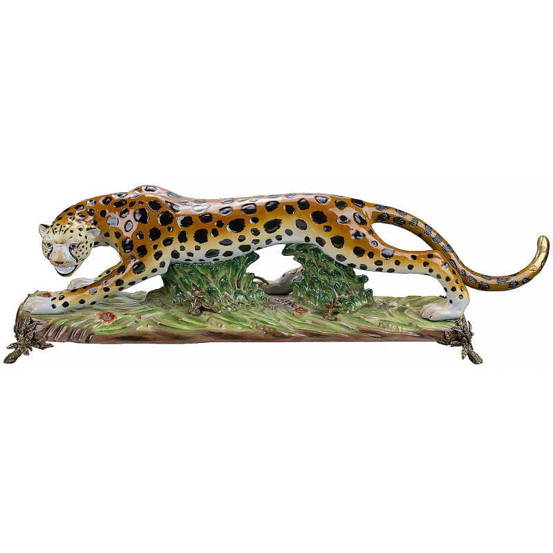 Фигурка Cheetah Золотой Бежевый Коричневый Зеленый в Барнауле | Loft Concept 