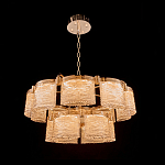 Люстра двухъярусная с текстурными овальными абажурами Splendor Palace Style варинант исполнения - 1 | Loft Concept в Барнауле