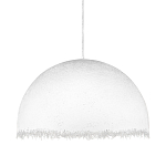 Подвесной светильник в форме купола белого цвета с ажурной бахромой Tactile Line варинант исполнения - 1 | Loft Concept в Барнауле