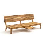 Садовый диван-трансофрмер Kate серый варинант исполнения - 2 | Loft Concept в Барнауле