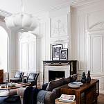 Подвесной светильник с белым фигурным абажуром и мягкими волнистыми краями Cloud Motion  варинант исполнения - 20 | Loft Concept в Барнауле