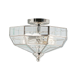 Потолочный светильник шестигранной формы с прозрачными стеклянным плафоном Elstead Lighting варинант исполнения - 5 | Loft Concept в Барнауле