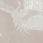 Обои ручная роспись в стиле Арт-деко Whistler Peacocks Special Colourway on Almost Mauve dyed silk варинант исполнения - 2 | Loft Concept в Барнауле