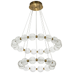 Светодиодная двухъярусная кольцевая люстра Crystal Globule Chandelier варинант исполнения - 2 | Loft Concept в Барнауле