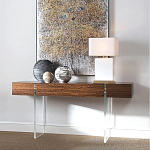 Консоль прямоугольная с выдвижным ящиком на прозрачных ножках Hitchcock варинант исполнения - 1 | Loft Concept в Барнауле