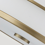 Потолочный светильник с белым матовым абажуром в металлическом каркасе Feiss варинант исполнения - 4 | Loft Concept в Барнауле