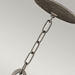 Люстра подвесная с широким белым текстильным абажуром и вертикальными декоративными элементами Hinkley варинант исполнения - 7 | Loft Concept в Барнауле