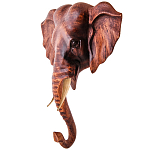 Панно из дерева голова слона Panel With Animals 30 варинант исполнения - 2 | Loft Concept в Барнауле