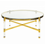 Кофейный столик со столешницей из стекла Crossy варинант исполнения - 1 | Loft Concept в Барнауле