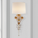 Бра с цветочным основанием и тканевым абажуром Tugella Flower Lamp варинант исполнения - 2 | Loft Concept в Барнауле