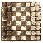 Шахматы  из  камня Cargador del Tiempo Chess Мексика ручная работа варинант исполнения - 2 | Loft Concept в Барнауле