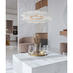 Люстра с прозрачным волнистым плафоном в форме цветка Ethereal Bloom варинант исполнения - 12 | Loft Concept в Барнауле