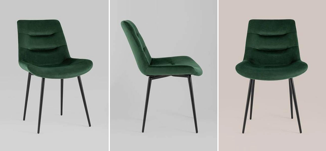 Стул Austin Chair Зеленый Велюр Стул Austin Chair Зеленый Велюр - Loft-Concept в Барнауле