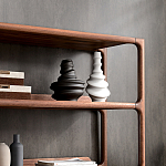 Стеллаж в гостиную для книг Moon Walnut Furniture варинант исполнения - 6 | Loft Concept в Барнауле