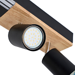 Потолочный светильник черный GAVIN WOOD варинант исполнения - 2 | Loft Concept в Барнауле