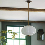 Подвесной светильник с абажуром из молочного стекла Vintage Charm варинант исполнения - 3 | Loft Concept в Барнауле