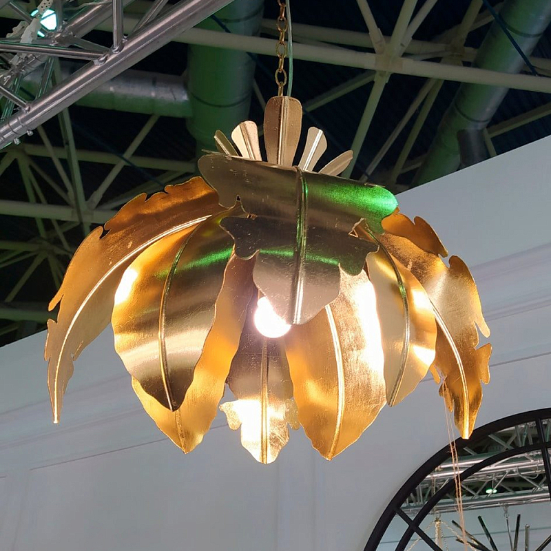 Подвесной светильник Tropical Leaves Hanging lamp Золотой Подвесной светильник Tropical Leaves Hanging lamp Золотой в Барнауле | Loft Concept