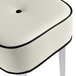 Квадратный мягкий пуф на белых ножках Winton Pouf Square варинант исполнения - 22 | Loft Concept в Барнауле