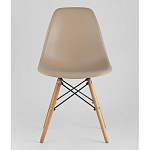Пластиковый стул на ножках из массива бука Eames Beige варинант исполнения - 4 | Loft Concept в Барнауле