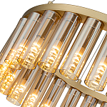 Люстра со стеклянными цилиндрическими плафонами Luminous Cylinders Amber Round варинант исполнения - 5 | Loft Concept в Барнауле