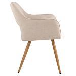 Стул в рогожке бежевого цвета NEASAN STOOL варинант исполнения - 5 | Loft Concept в Барнауле