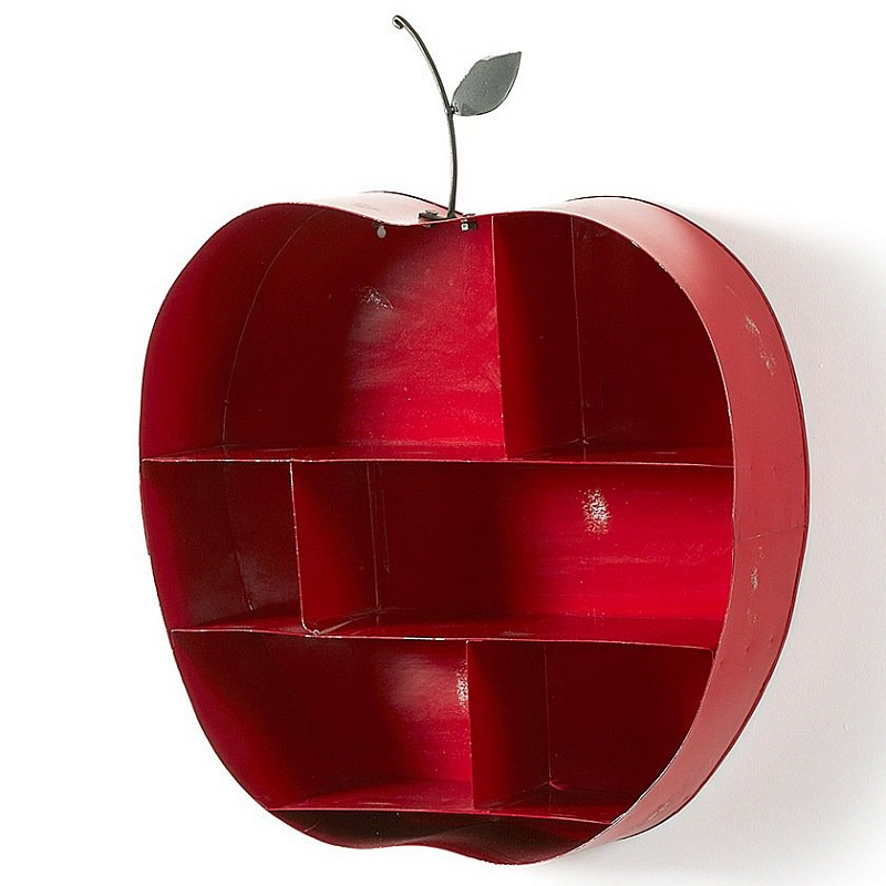 Полка Red Apple Красный Полка Red Apple Красный в Барнауле | Loft Concept