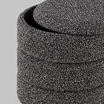 Пуф Three Gray в ткани букле серого цвета варинант исполнения - 5 | Loft Concept в Барнауле