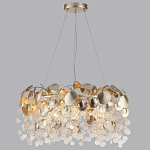 Люстра с декоративными подвесками из прозрачного стекла в форме монеток FAIRYTREE Light варинант исполнения - 8 | Loft Concept в Барнауле