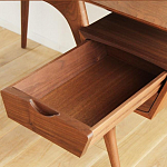 Письменный стол прямоугольный с 2-мя ящиками и полкой Idenontal варинант исполнения - 3 | Loft Concept в Барнауле