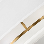 Потолочный светильник с двухслойным белым текстильным абажуром Hinkley варинант исполнения - 5 | Loft Concept в Барнауле