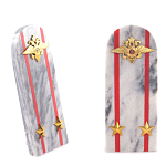 Сувенир Погон МВД из натурального камня мрамор Souvenir Epaulets варинант исполнения - 6 | Loft Concept в Барнауле
