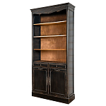 Стеллаж книжный с 4-мя полками и 2-мя ящиками с состаренным эффектом Vintage варинант исполнения - 1 | Loft Concept в Барнауле