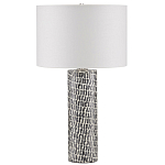 Настольная лампа с узором вдоль колоннообразного основания Scenic Surface варинант исполнения - 3 | Loft Concept в Барнауле