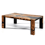 Кофейный Стол River in Autumn Elm Resin Coffee Table варинант исполнения - 4 | Loft Concept в Барнауле