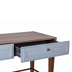 Стол письменный из массива бука с 2-мя ящиками серый Wenge Light варинант исполнения - 4 | Loft Concept в Барнауле