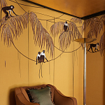 Обои с вышивкой ручной работы Étienne Original colourway on wool sateen варинант исполнения - 3 | Loft Concept в Барнауле