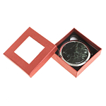 Зеркало карманное двухстороннее круглое из натурального камня Серафинит в подарочной упаковке Silver Stone Mirrors варинант исполнения - 3 | Loft Concept в Барнауле