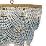 Многоярусная люстра украшенная круглыми бусами Gradient Grey Chandelier варинант исполнения - 2 | Loft Concept в Барнауле