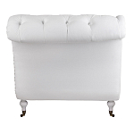 Кушетка белая с мягкой обивкой из велюра Michael Couch варинант исполнения - 3 | Loft Concept в Барнауле