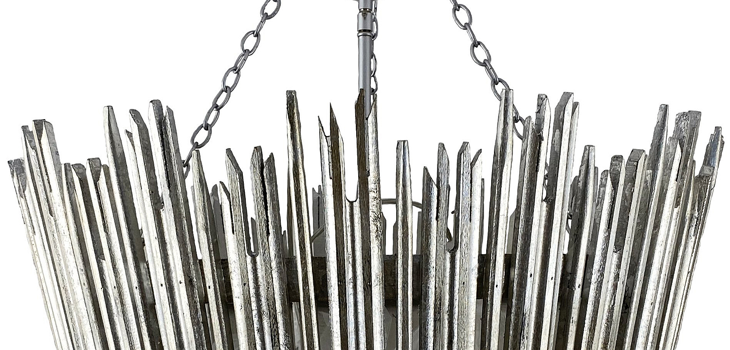 Люстра Ragna Silver Wooden Rods Chandelier Люстра Ragna Silver Wooden Rods Chandelier - Loft-Concept в Барнауле