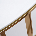 Консоль приставная полукруглая на основании золотого цвета Interior Accent варинант исполнения - 2 | Loft Concept в Барнауле